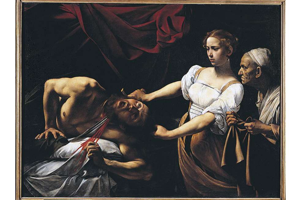 'Judith corta la cabeza a Holofernes' es una obra de arte inspirada en un episodio de la biblia. La pintura se terminó en 1599. / EFE