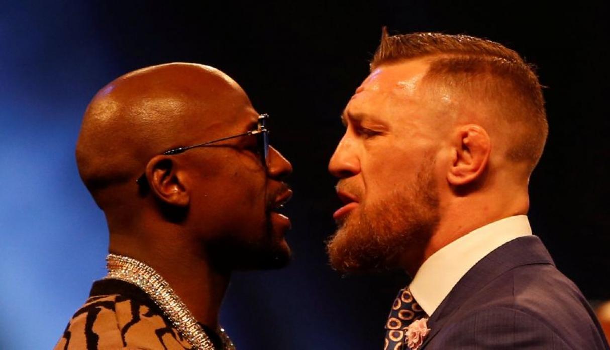 Floyd Mayweather y Conor Mcregor / AFP