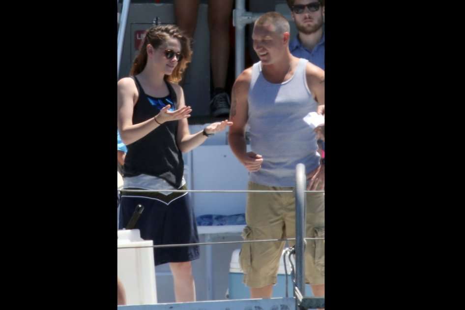 Kristen Stewart y Lane Garrison.