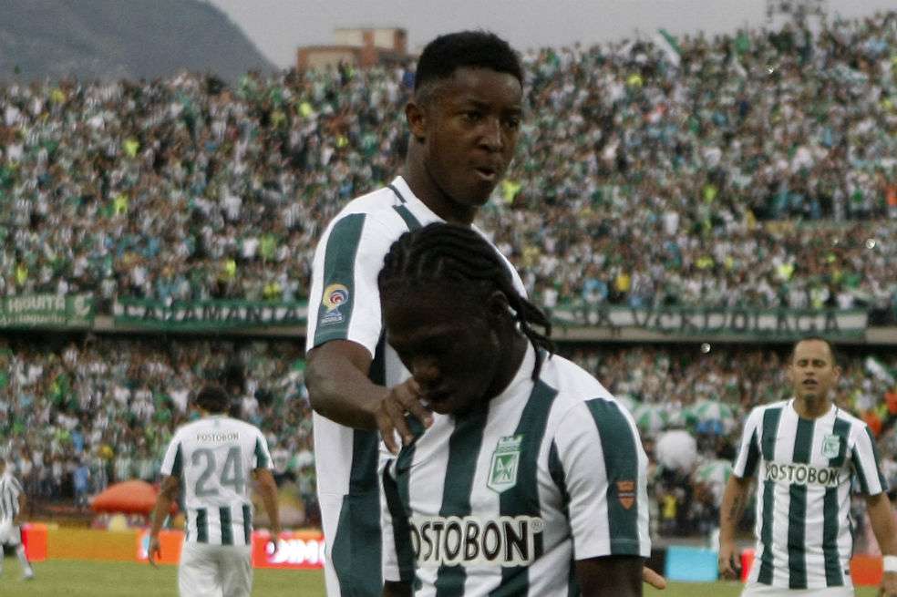 Yimmi Chará, mediocampista de Atlético Nacional. / AFP