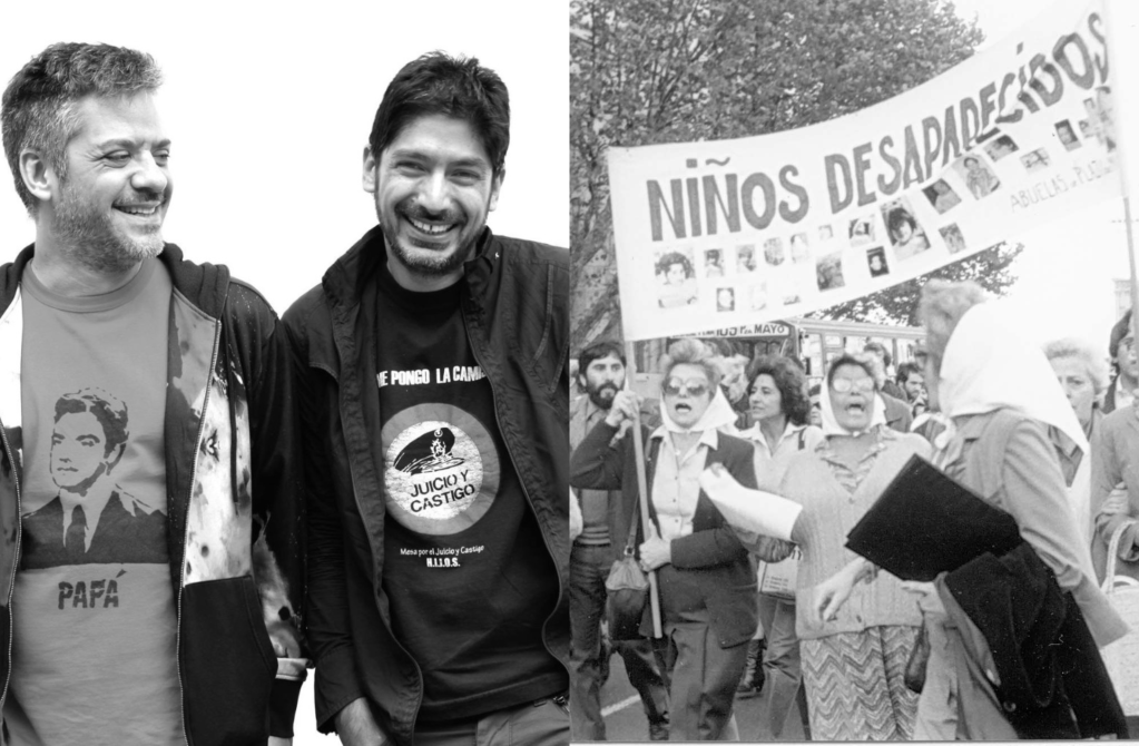Manuel Gonçalves Granada (derecha) fue encontrado en 1997 por las Abuelas de Plaza de Mayo tras ser robado en la dictadura argentina.