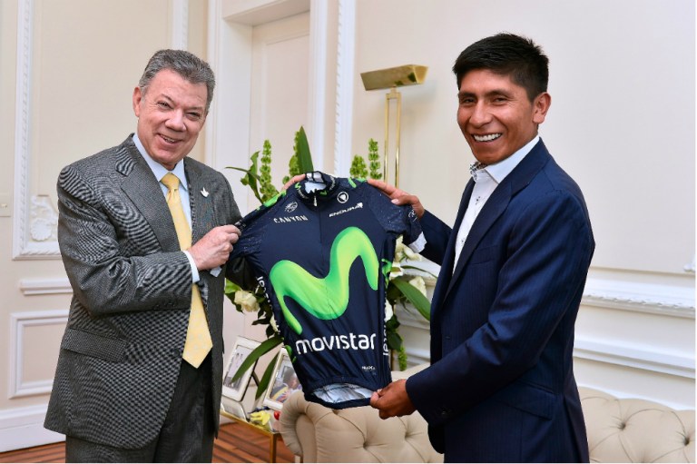 Santos le promete a Nairo Quintana que revisará presupuesto para el deporte