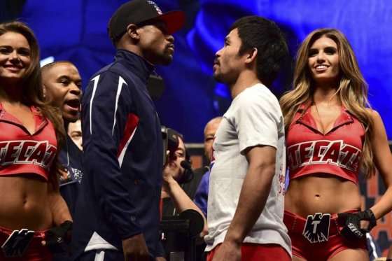 Mayweather vs. Manny Pacquiao. Foto: AFP