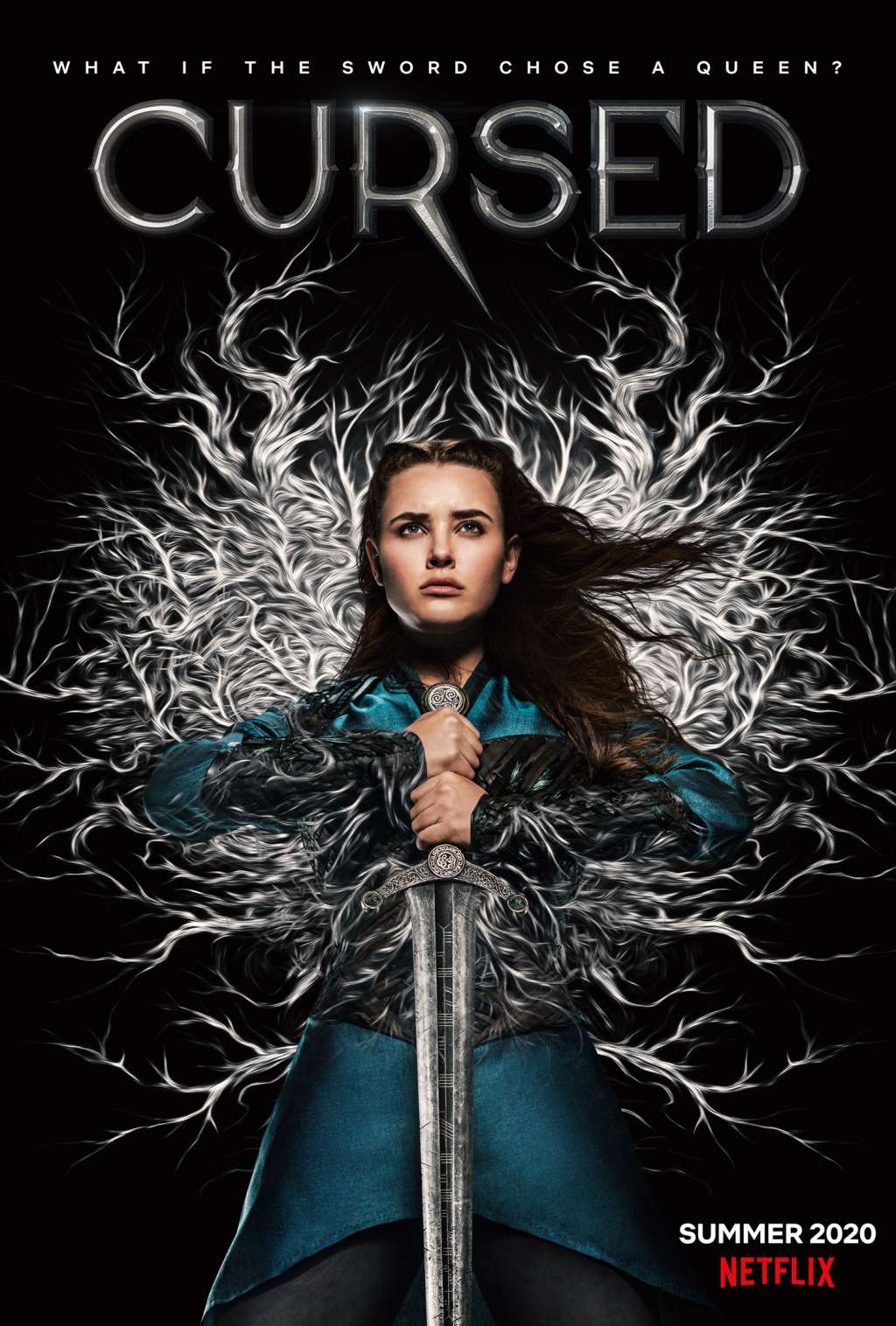 Completan el reparto Matt Stokoe como Galván, Lily Newmark en el papel de Pym, Shalom Brune-Franklin como Igraine, Emily Coates como la hermana Iris, Billy Jenkins en el papel de Ardilla, Bella Dayne como Lanza Roja y Peter Mullan, que da vida al padre Carden. 'Maldita' llegará a la plataforma de Netflix este verano.