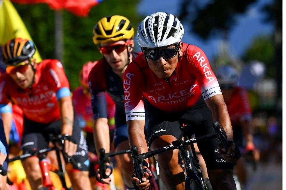 Nairo Quintana en la octava etapa del Tour de Francia.