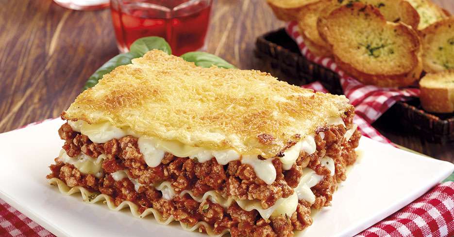 Receta del día: Lasaña con carne de cerdo