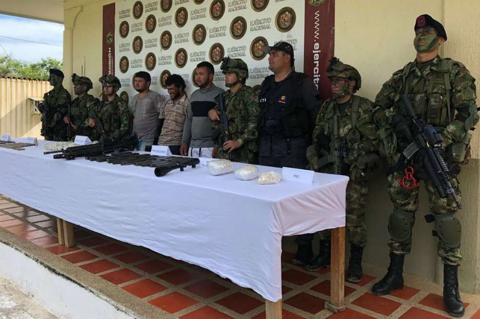 Capturados del segundo operativo del Ejército en el Bajo Cauca. / Cortesía