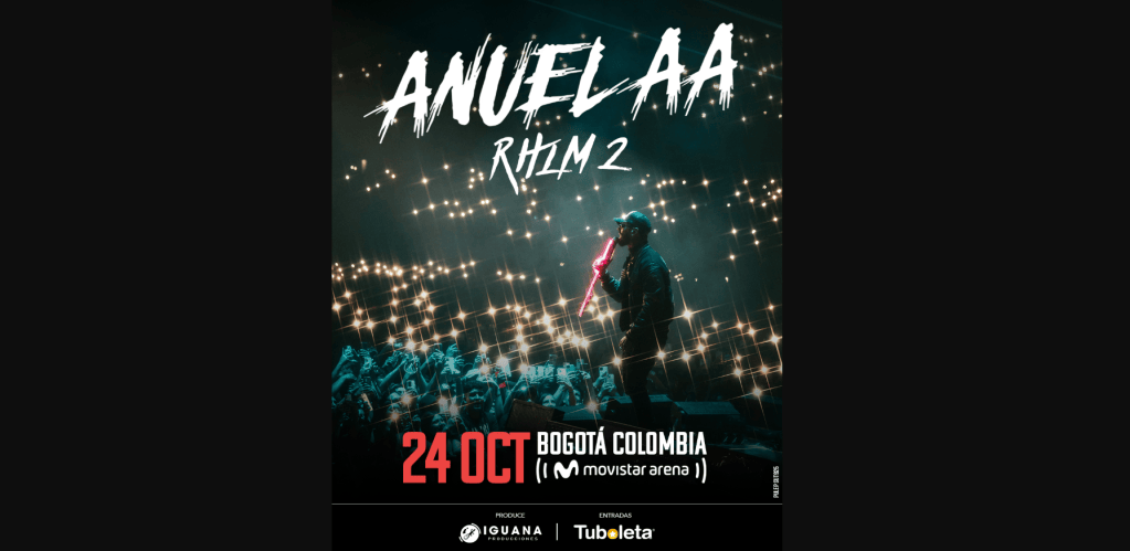 Concierto de Anuel AA en Colombia: fecha, venta de boletas y más