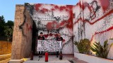 Activistas climáticos pintaron de rojo y negro la mansión de Messi en Ibiza: video