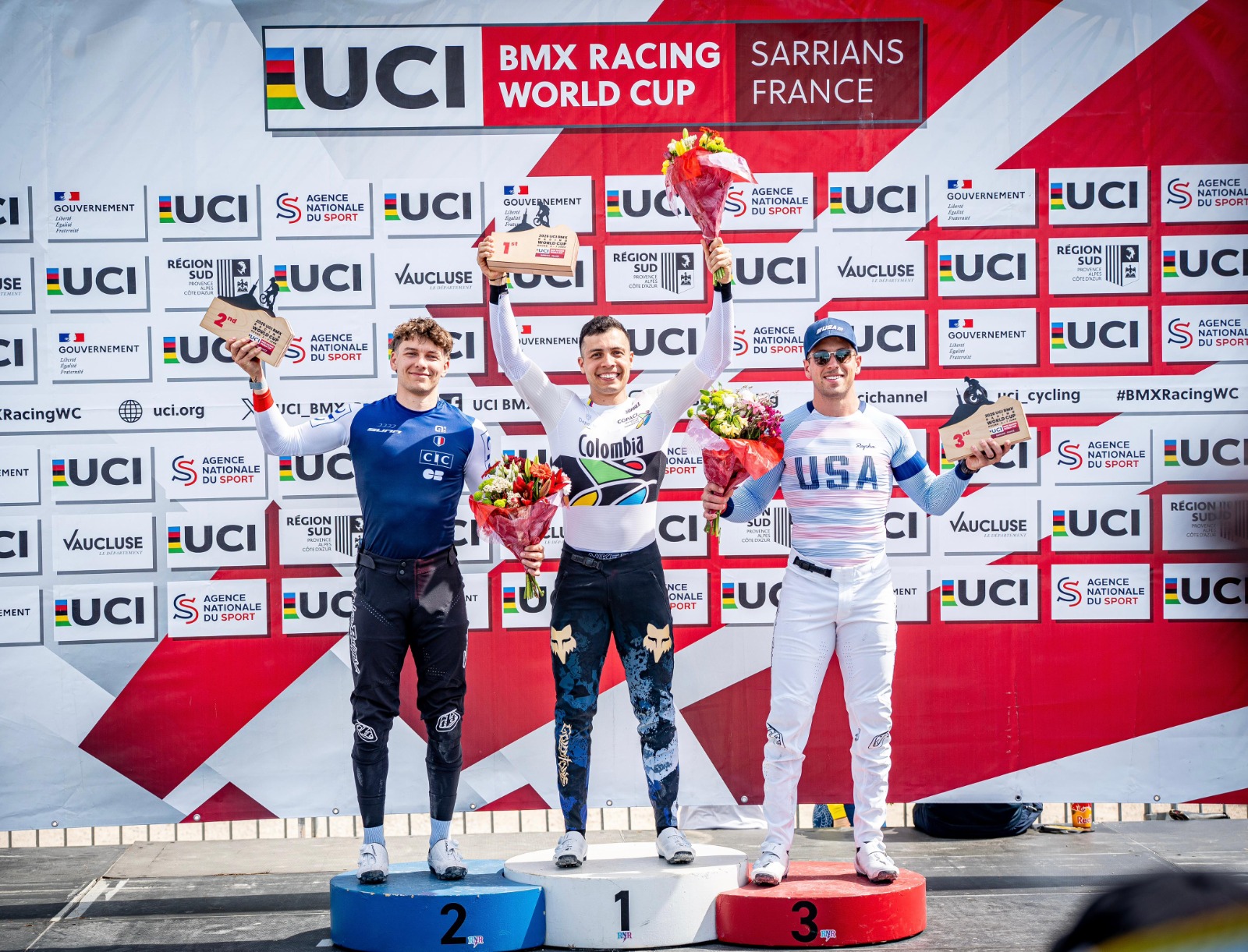 El colombiano Diego Arboleda se coronó campeón de la Copa Mundo de BMX