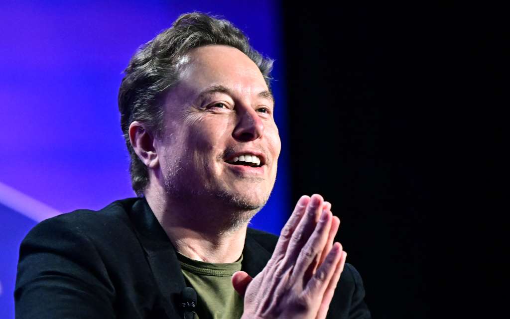 (FILES) Tesla CEO Elon Musk speaks at the 27th annual Milken Institute Global Conference at the Beverly Hilton in Los Angeles on May 6, 2024.