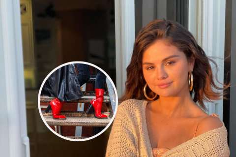 ¿Cómo usar botas rojas al estilo de Selena Gómez? 3 formas de combinarlas