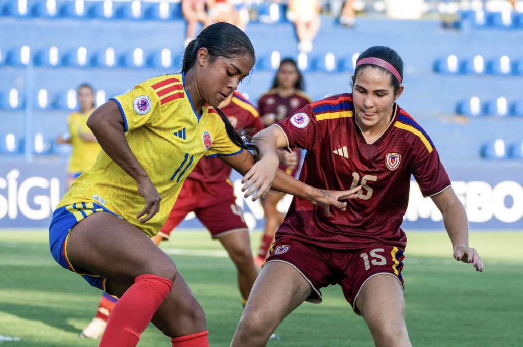 Colombia y Venezuela, en la segunda fecha del Sudamericano Sub-20 Femenino.