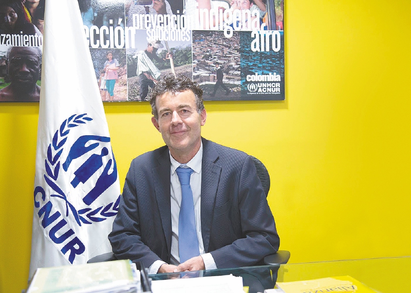 Jozef Merkx, representante del Alto Comisionado de las Naciones Unidas para los Refugiados en Colombia. / Prensa Acnur