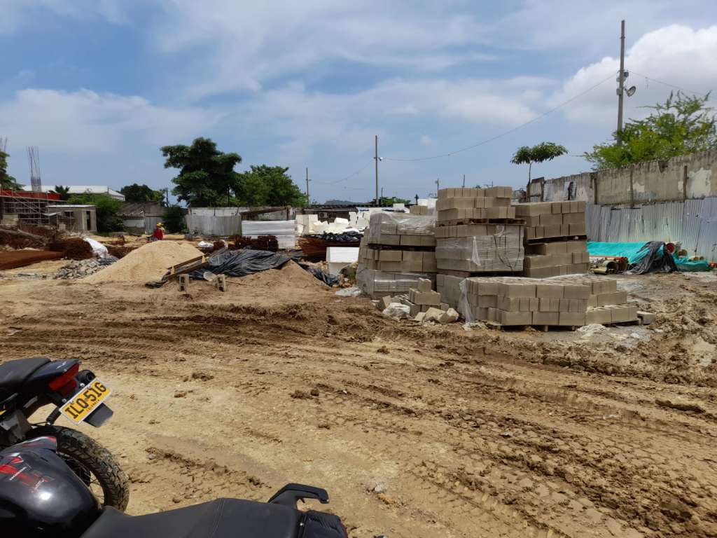 Así se veía el colegio antes de terminar la obra.