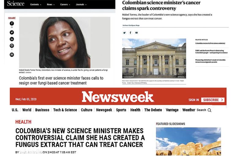 Ministra de Ciencia, una polémica más allá de Colombia