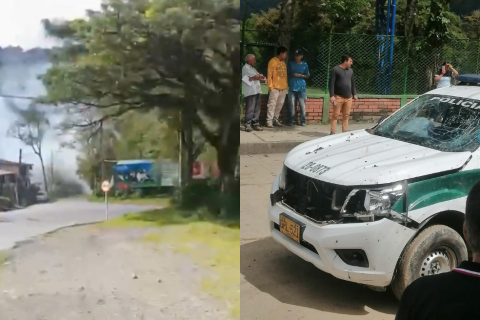 Ataque con explosivos en Cauca deja a cinco civiles y tres policías heridos
