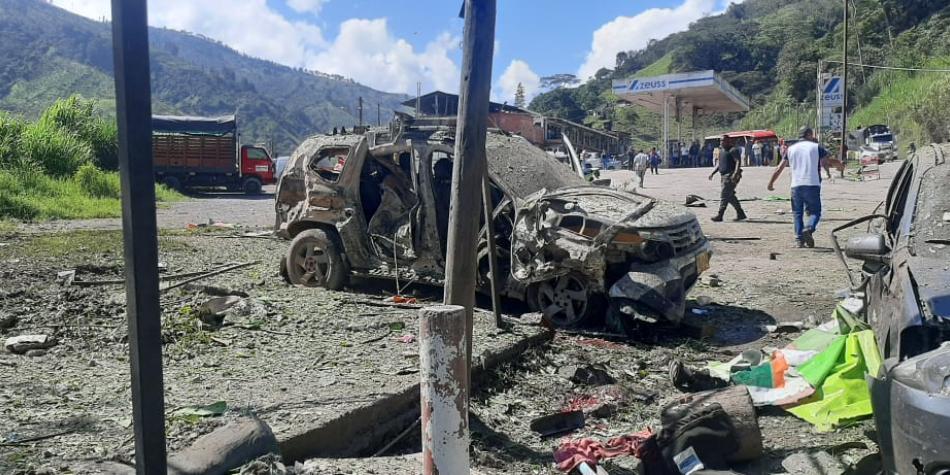 Atentan contra la Policía de Carreteras en Cañasgordas, Antioquia