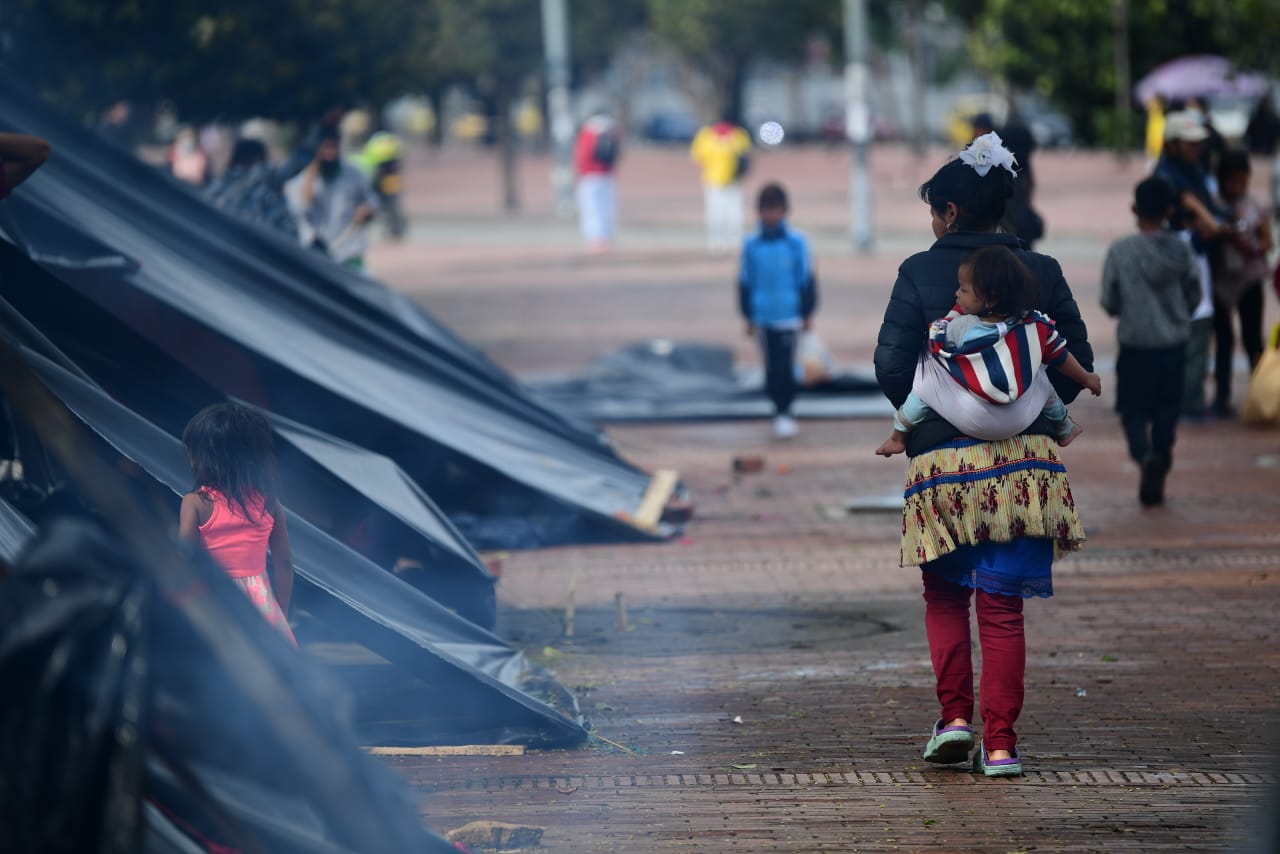 Cerca 100 indígenas embera son las que solicitan ayuda en este momento.