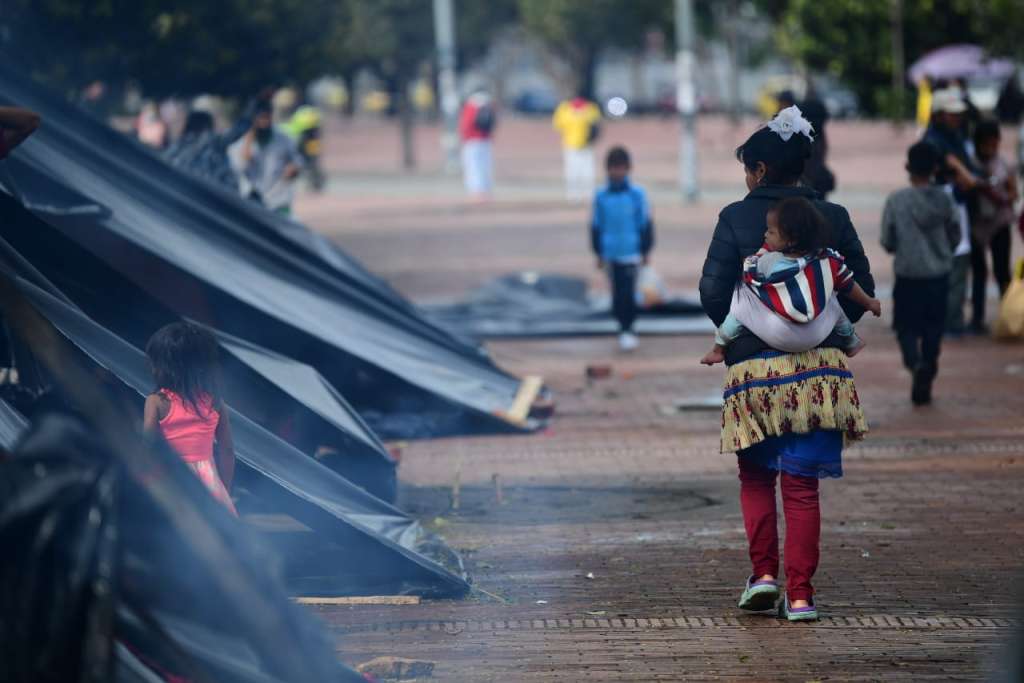 Cerca 100 indígenas embera son las que solicitan ayuda en este momento.