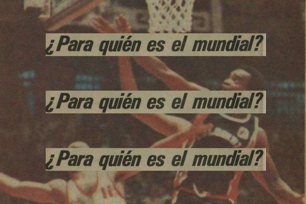 De fondo, Guido Mosquera, uno de los referentes de la selección de Colombia en el Mundial de Baloncesto. / Uso exclusivo archivo El Espectador.