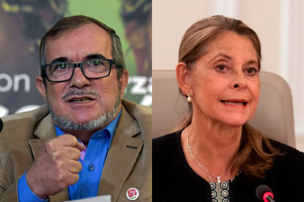 Rodrigo Londoño y Marta Lucía Ramírez.