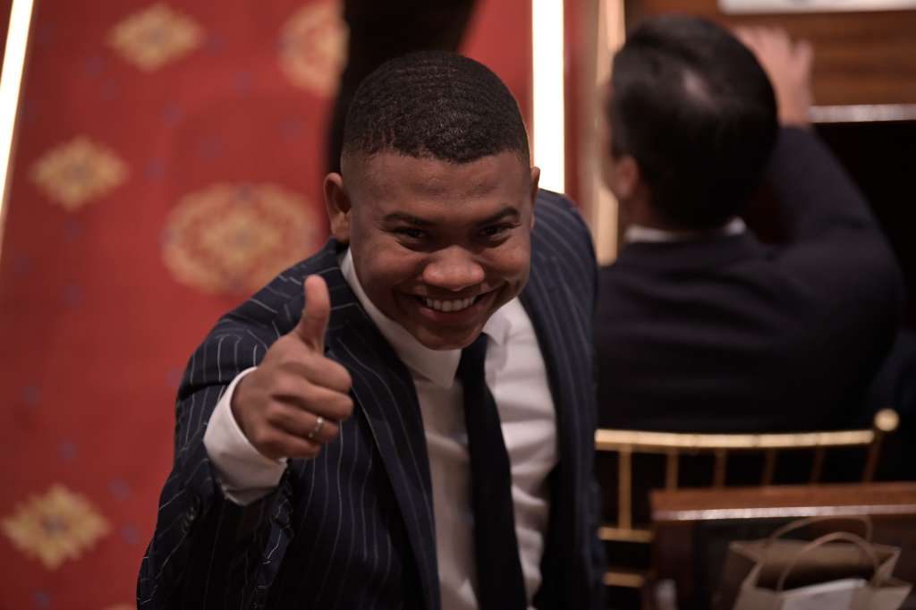 Representante electo a la Cámara de Representantes por la curul Afro para el período 2022-2026, durante la instalación del Congreso y del último discurso de Iván Duque como presidente de Colombia.