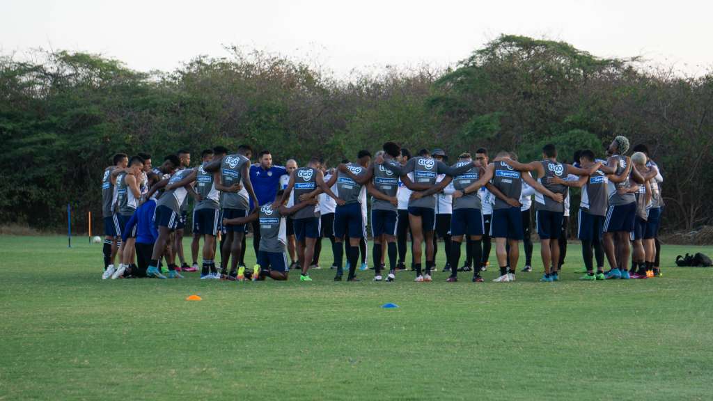 Junior de Barranquilla en los entrenamientos previos a su encuentro debut frente a Águilas Dóradas en la Liga BetPlay Dimayor I 2023