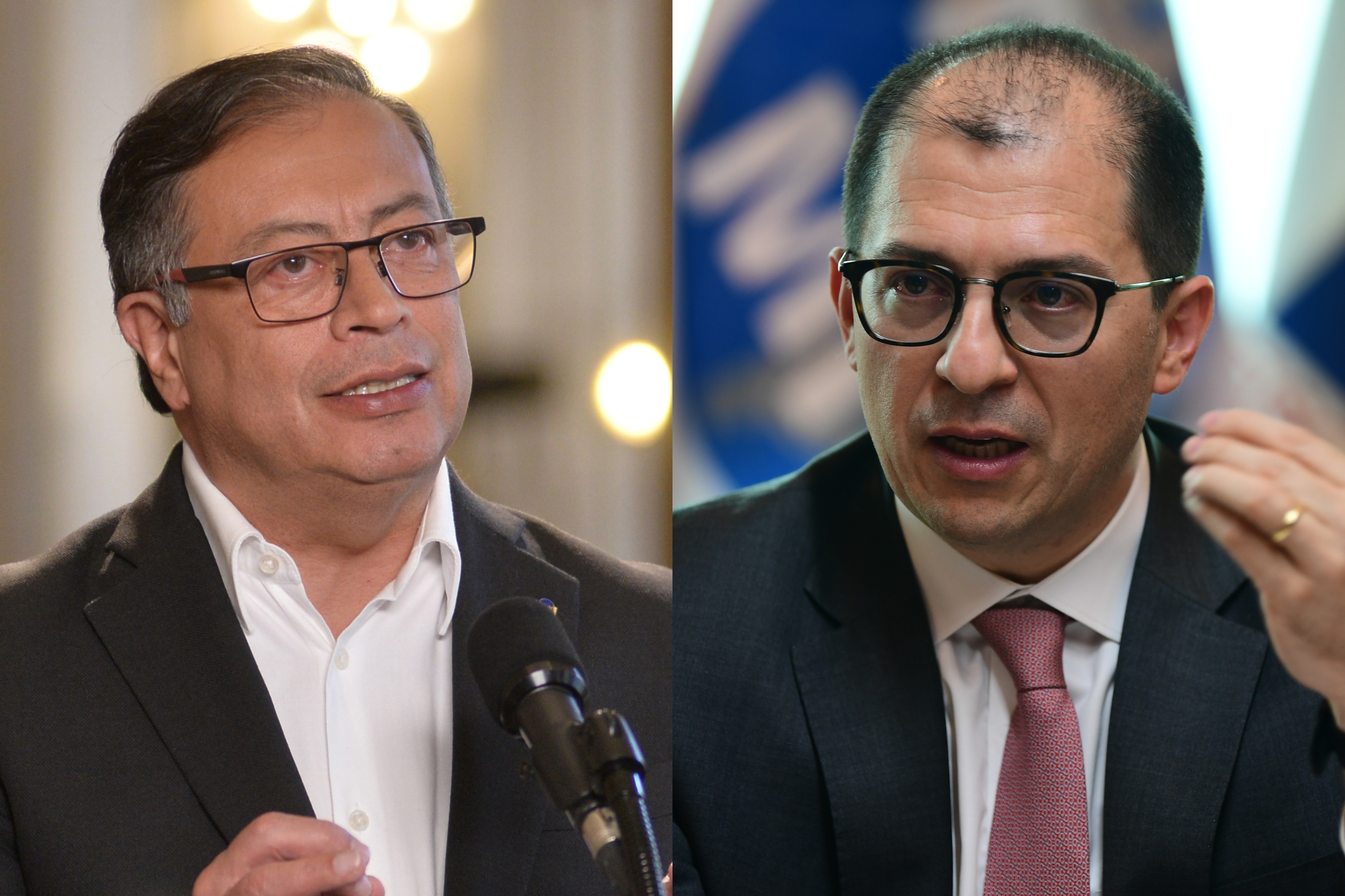 Gustavo Petro y Francisco Barbosa