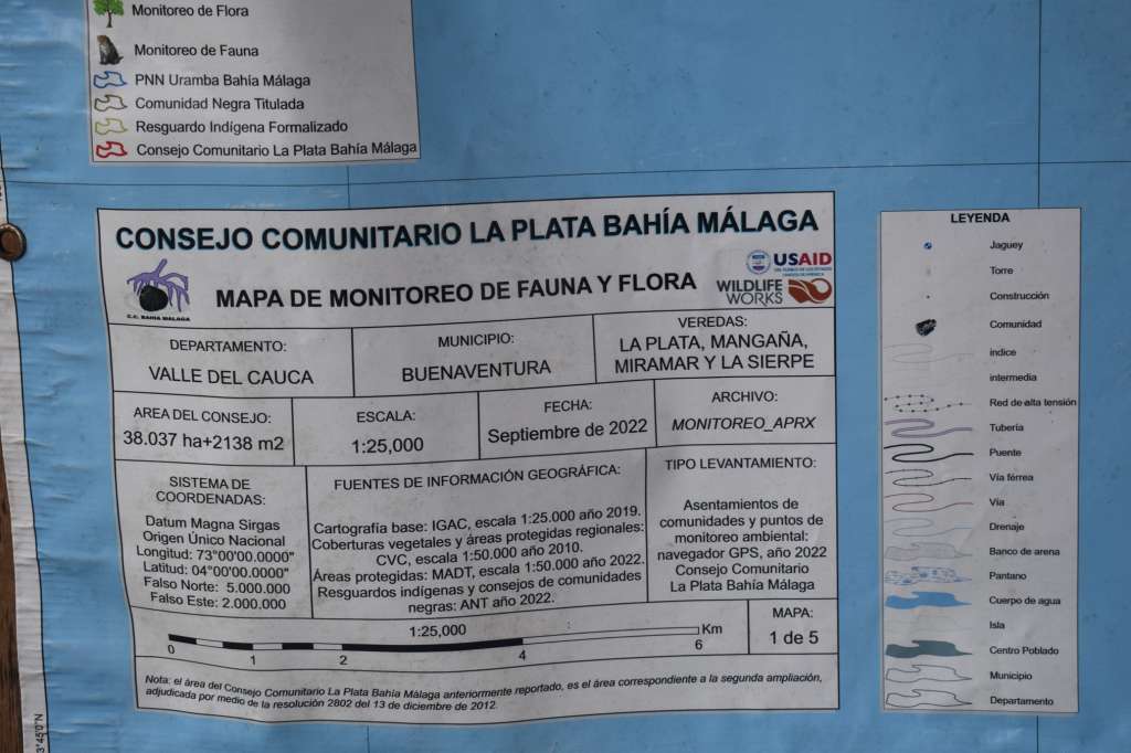 El Consejo Comunitario La Plata-Bahía Málaga se ubica en la ensenada de la bahía y está conformado por cuatro comunidades: La Plata (70 familias), La Sierpe (45 familias), Miramar (50 familias) y Mangaña (35 familias): 200 familias, con aproximadamente 600 personas.