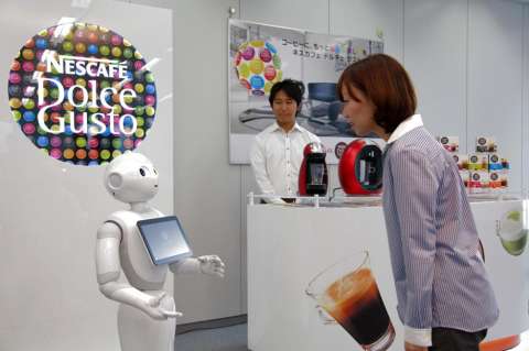 Robots venderán café a los japoneses