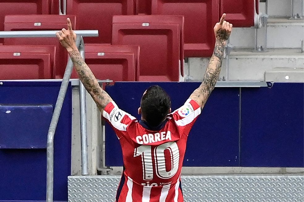 Ángel Correa anotó el primer tanto del partido.