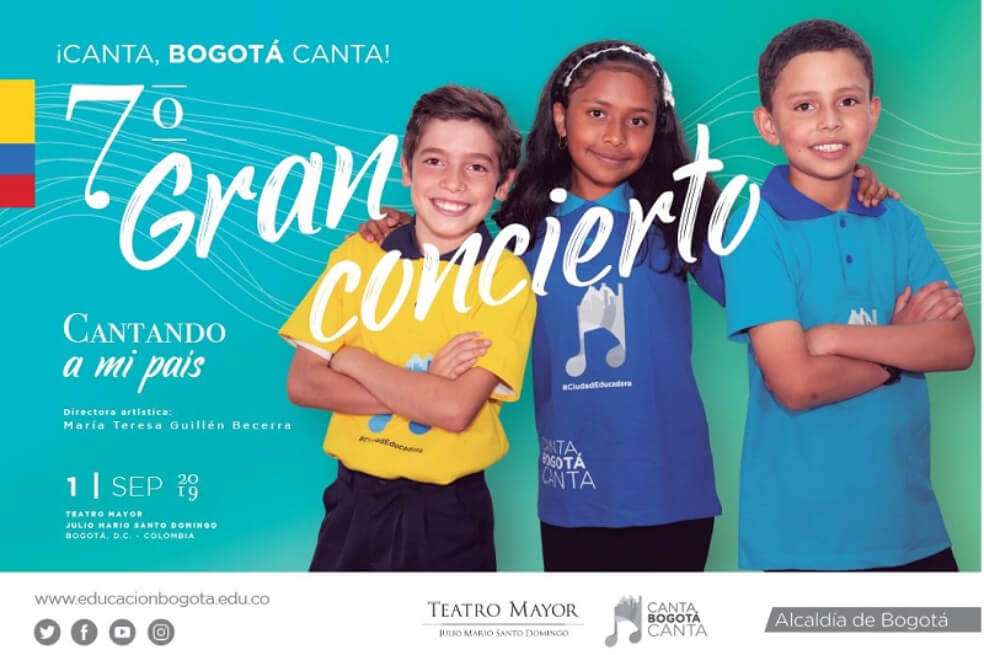 Del séptimo concierto de ¡Canta, Bogotá Canta! formarán parte 580 estudiantes de colegios oficiales. / Secretaría de Educación