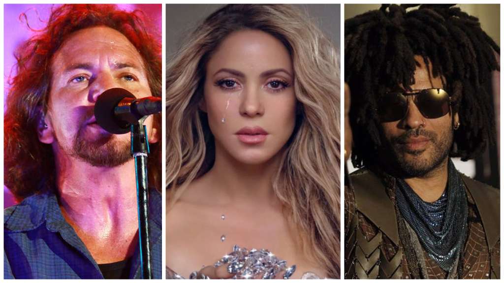Pearl Jam, Shakira y Lenny Kravitz estrenos sus trabajos musicales este viernes.