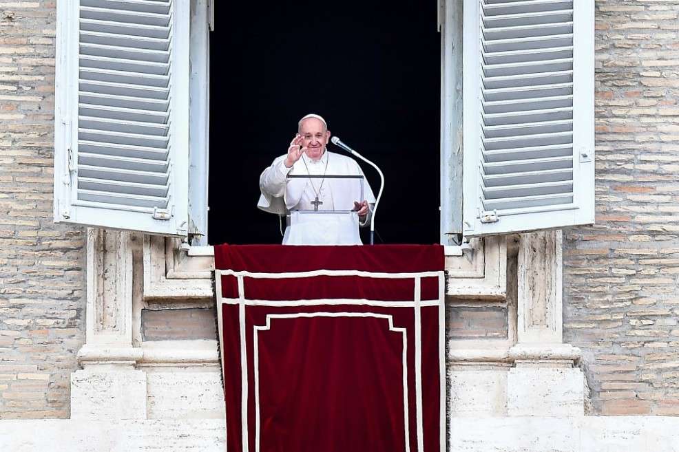 Papa Francisco durante una celebración el 14 de junio.