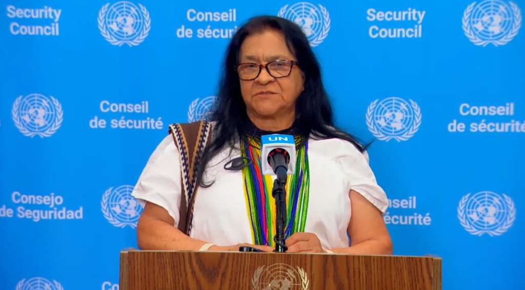 La embajadora Leonor Zalabata Torres, Representante Permanente de Colombia ante las Naciones Unidas.