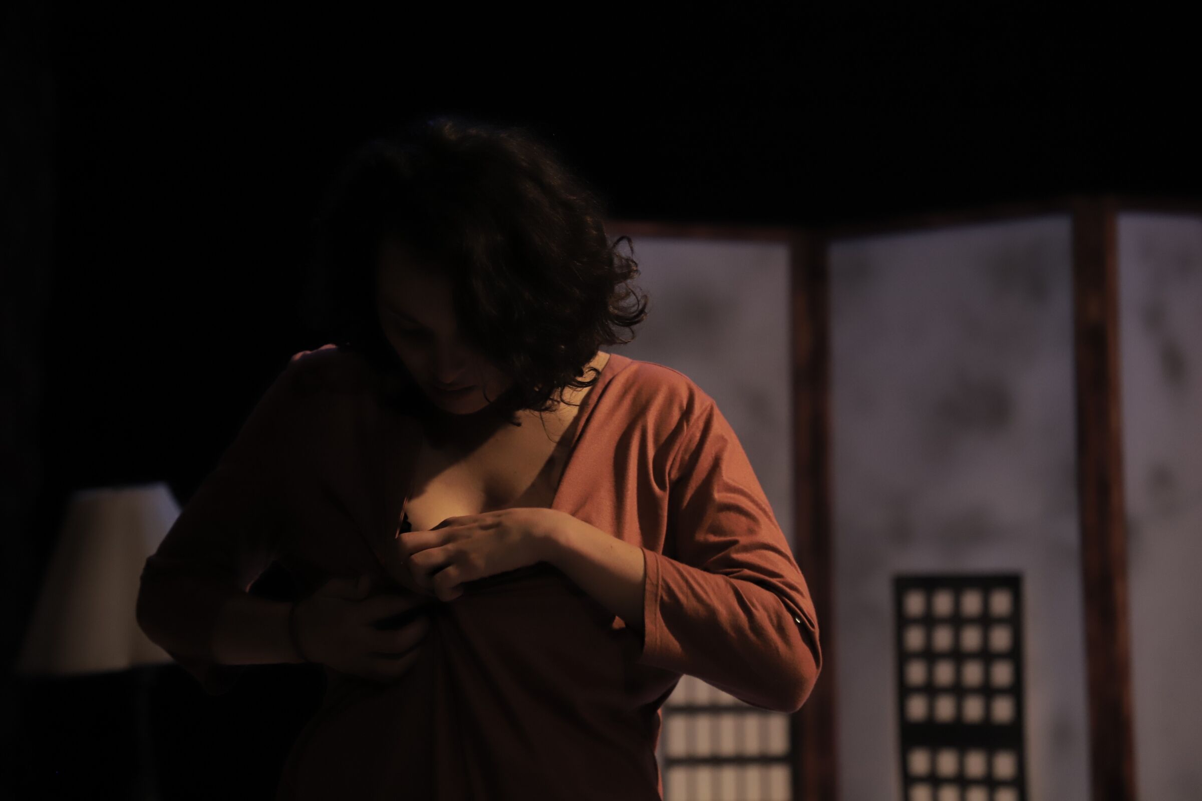 Imagen de una de las escenas de la obra "Laurita y las tetas", de Juan Luna, que se presenta el 16 y 17 de este mes en el Colón. / Cortesía