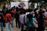 ‘Tomatina’ en Bucaramanga contra Santos por política minera