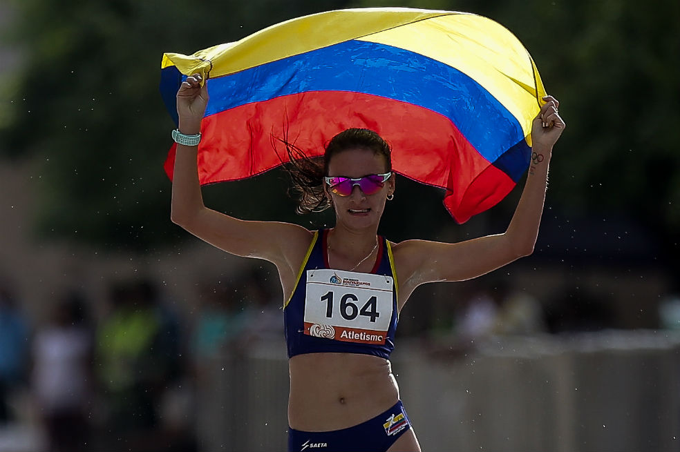 Lorena Arenas una de las ganadoras colombianas del día. / Juegos Bolivarianos
