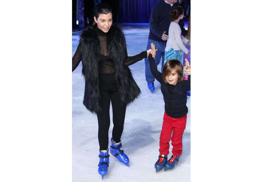 Kourtney Kardashian y Mason. / Bang Showbiz