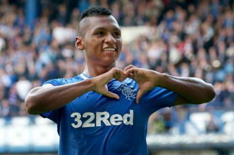 Alfredo Morelos anotó en la victoria del Rangers