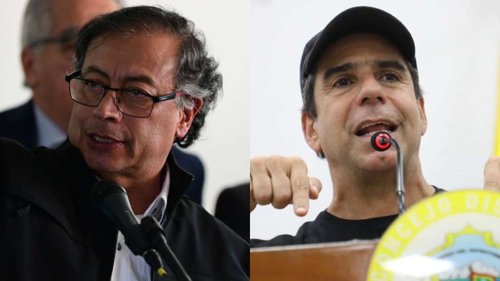 Presidente Gustavo Petro y alcalde de Barranquilla, Alex Char.