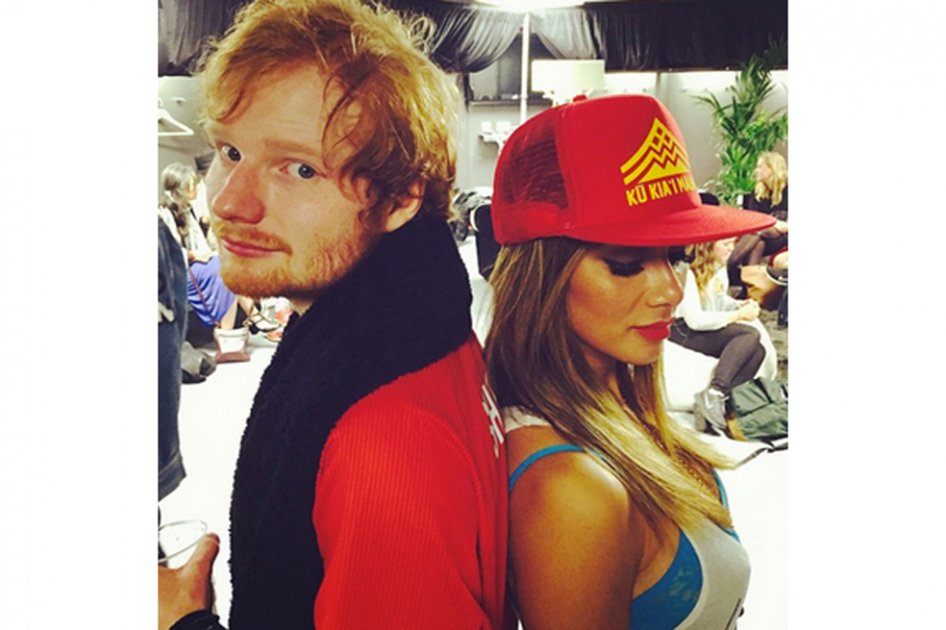 Ed Sheeran y Nicole Scherzinger (c) Instagram. / Bang Showbiz
