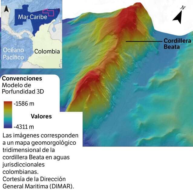 La Cordillera Submarina Beata y de la Cuenca Pacífico Norte, unas áreas que no todos los colombianos tienen en el radar. / Invemar