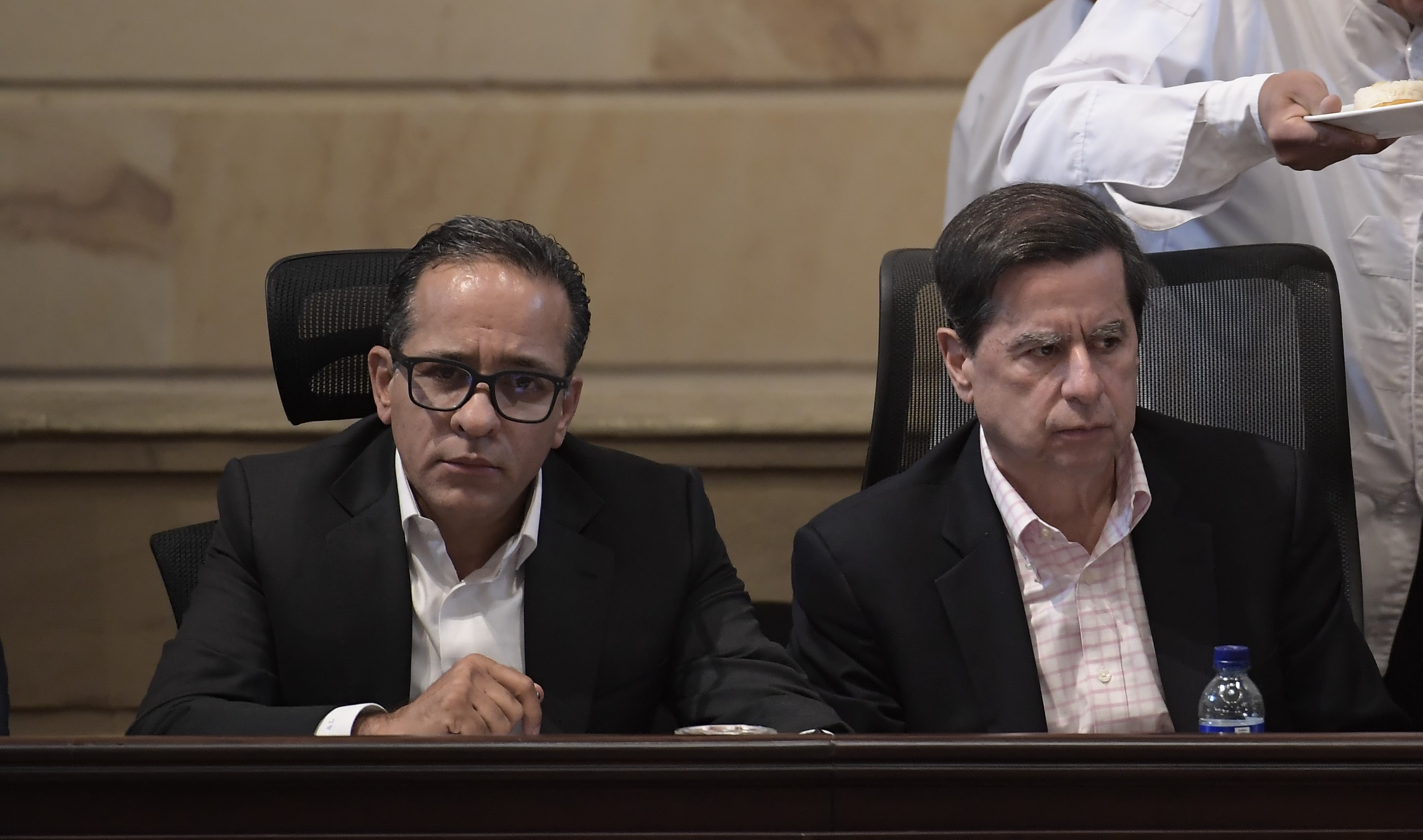 Director de Planeación Nacional, Alexander López, y ministro del Interior, Juan Fernando Cristo.