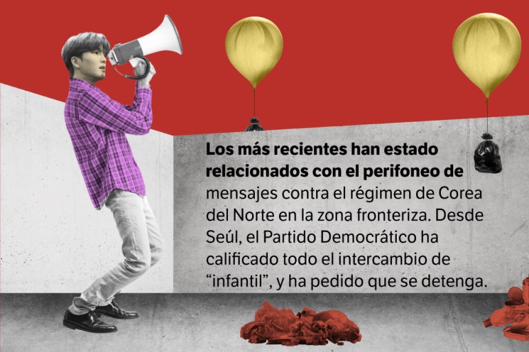 Globos de basura, el detonante de una nueva tensión entre las dos Coreas