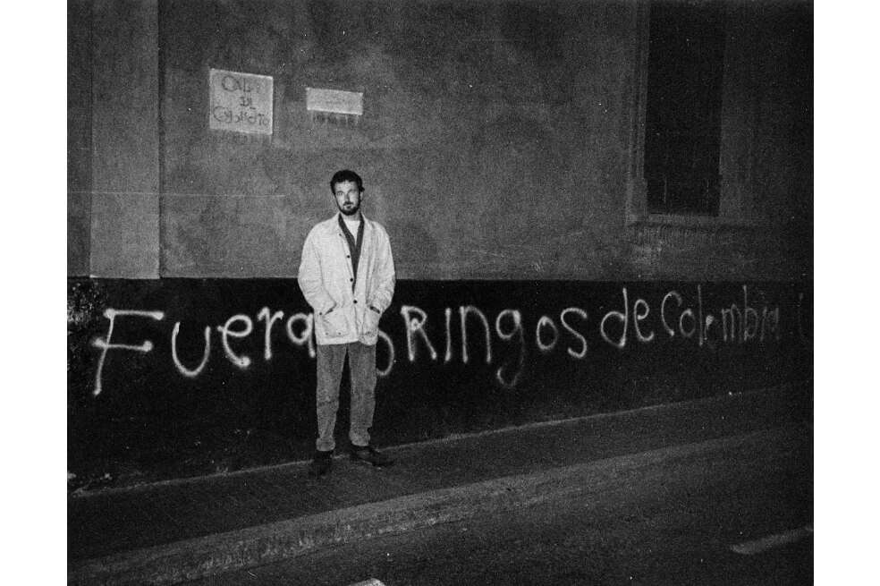 Mark Litwicki en su llegada a Bogotá hace varias décadas. / Cortesía