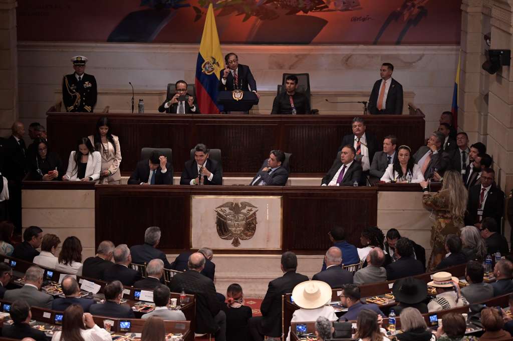 Instalación del nuevo período legislativo en el Congreso de la República, la cual contó con la presencia del presidente Gustavo Petro.