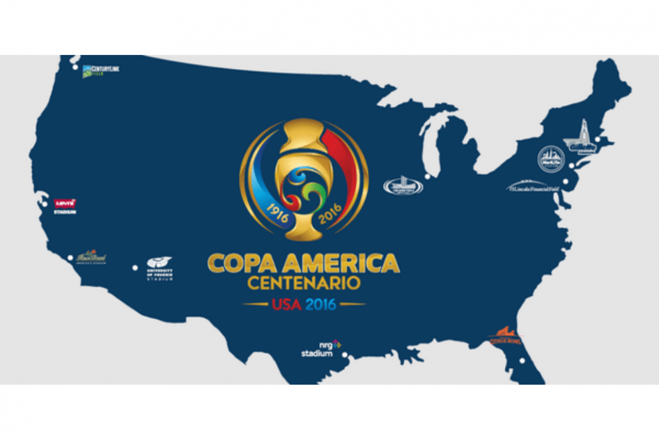 Estas serán las 10 sedes de la Copa América Centenario que se jugará en Estados Unidos. Foto: U.S. Soccer