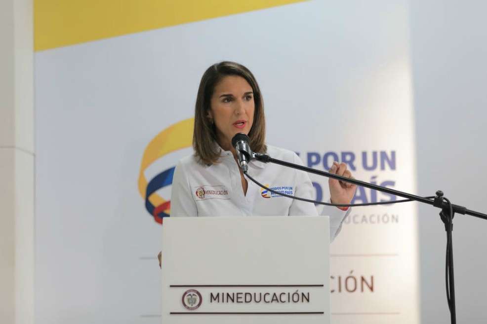 La ministra Yiha convocó a ruedo de prensa para advertir que sí se está cumpliendo con los acuerdos con Fecode. / Ministerio de Educación
